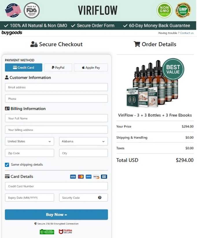 Ikaria Lean Belly Juice ViriFlow Order Page